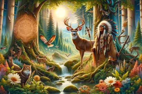 The Legend of Awi Usdi: Understanding Cherokee Tales of the Little Deer Here's an overview: Introduction to Cherokee Mythology and the Significance of Awi Usdi An Ethnographic Look at Awi Usdi: Understanding the Little Deer Interpreting the Lessons of Awi Usdi: Environment and Ethics Awi Usdi in Cherokee Storytelling: The Role of Animals in Traditions Investigating the Symbolism: Awi Usdi as a Figure of Justice Comparing Cross-Cultural Animal Legends: Awi Usdi's Universal Themes Preservation of Cherokee Tales: The Importance of Oral Histories and Myths Introduction to Cherokee Mythology and the Significance of Awi Usdi Cherokee mythology is a vibrant tapestry of stories, beliefs, and traditions that define the cultural and spiritual framework of the Cherokee people. These narratives often serve as moral compasses, guiding individuals through the complexities of life and nature. A central figure in Cherokee lore is Awi Usdi, or the Little Deer. Through tales of Awi Usdi, the Cherokee convey profound respect for the animal kingdom, emphasizing the sacred bond between humans and nature. Lessons of harmony, balance, and ethical hunting practices are intrinsic to these legends, as they articulate deep ecological wisdom and a call for conscientious living. An Ethnographic Look at Awi Usdi: Understanding the Little Deer Ethnographic research reveals Awi Usdi, or Little Deer in Cherokee folklore, as a spiritual guardian of the wild. This deer spirit teaches respect for life through a lore that interweaves morality with nature's laws. Awi Usdi appears to hunters who lack reverence for their prey, reminding them of the importance of prayer and thanksgiving. The Cherokee perceive this interaction as a covenant, upholding a harmonious relationship between humankind and the animal kingdom. Rituals and stories about Awi Usdi offer insight into this crucial ecological balance, reflecting the tribe's deep environmental wisdom and ethical hunting traditions. Interpreting the Lessons of Awi Usdi: Environment and Ethics The Cherokee tale of Awi Usdi, the Little Deer, conveys deep environmental and ethical teachings. Key lessons include: Respect for Nature: Indigenous wisdom highlights living in harmony with the earth, acknowledging that every being has a role and purpose. Karmic Consequences: The story illustrates that actions against nature have ramifications, suggesting a moral obligation to take only what is needed. Stewardship: It underscores human responsibility to protect wildlife, embodying the concept of caretaking for future generations. Interconnectedness: Awi Usdi's narrative fosters understanding of the interconnected web of life, where animals, plants, and humans are intrinsically linked. Ethical Hunting Practices: The legend upholds ethical hunting principles, where hunters are reminded to pray and ask for forgiveness, highlighting a tradition of reverence. Through these perspectives, Awi Usdi's legend offers a timeless ecological ethic, teaching respect and sustainable practices for the natural world. Awi Usdi in Cherokee Storytelling: The Role of Animals in Traditions Within Cherokee storytelling, animals are not mere characters but symbols and teachers. Awi Usdi, the Little Deer, is a prime illustration. This creature represents respect and coexistence within nature. Through Awi Usdi's tales, the Cherokee convey crucial lessons: Respect for Life: Animals remind humans of the sanctity of life, with Awi Usdi often teaching hunters to honor the creatures they hunt. Cycles of Nature: Awi Usdi underscores the importance of understanding and participating in nature's cycles, not disrupting them. Moral Guidance: Stories of animals like Awi Usdi serve as parables for ethical conduct and community values. In these narratives, animals impart wisdom essential for maintaining balance in the world. Awi Usdi's role in these tales weaves a deeper connection between the Cherokee people and the animal kingdom, highlighting that every creature has a vital role in the tapestry of life. Investigating the Symbolism: Awi Usdi as a Figure of Justice In Cherokee narratives, Awi Usdi, the Little Deer, is emblematic of justice and harmony within nature. This mystical deer is not merely an animal but a guardian spirit ensuring ethical hunting practices. When a Cherokee hunter sought game: They must ask for permission from the spirits. Awi Usdi, as a representative, would offer an animal for sustenance. If the hunter wasted or disrespected the gift, Awi Usdi would avenge the spirit of the hunted. Thus, Awi Usdi is the balancer of the ecosystem, ensuring that respect and responsibility underscore every interaction within the forest. His presence reinforces the critical principle that one must only take what is needed and always with gratitude. This ethos of fairness is central to understanding the role of Awi Usdi in the Cherokee cosmology, serving as a foundational symbol of the community’s justice system and its interconnection with nature. Comparing Cross-Cultural Animal Legends: Awi Usdi's Universal Themes Cultural myths often share common themes despite geographical distances. The Cherokee legend of Awi Usdi, the Little Deer, reverberates with tales from different cultures. It accentuates a respect for nature, a common trope in animal folklore worldwide. For instance: In African myths, stories of Anansi, the spider, underline the wisdom and trickery found in nature. Native American Coyote legends also emphasize balance and respect between humans and the animal kingdom. Similarly, Asian dragon lore often represents power and natural forces, demanding respect and understanding. Each narrative, while distinct in characters and settings, converges on the reverence for life and the consequences of human actions on nature. Preservation of Cherokee Tales: The Importance of Oral Histories and Myths Cherokee oral histories and myths carry the essence of tribal culture, morality, and ancient wisdom, crucial for preserving identity. Oral traditions, like Awi Usdi's tale, serve as vital educational tools, instilling values and history in younger generations. They encapsulate the collective memory of the Cherokee people, binding them to their ancestral lineage and offering insights into their relationships with nature and each other. Such myths also enhance cultural continuity, ensuring that the richness of Cherokee heritage endures amidst the challenges of modernity.