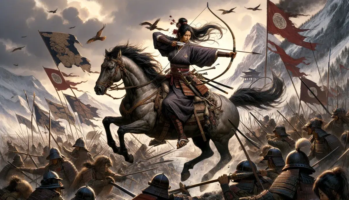 The "Tale of the Heike," an epic account of the Genpei War, references Tomoe Gozen exploits as a warrior, describing her as a remarkably strong archer and horsewoman.