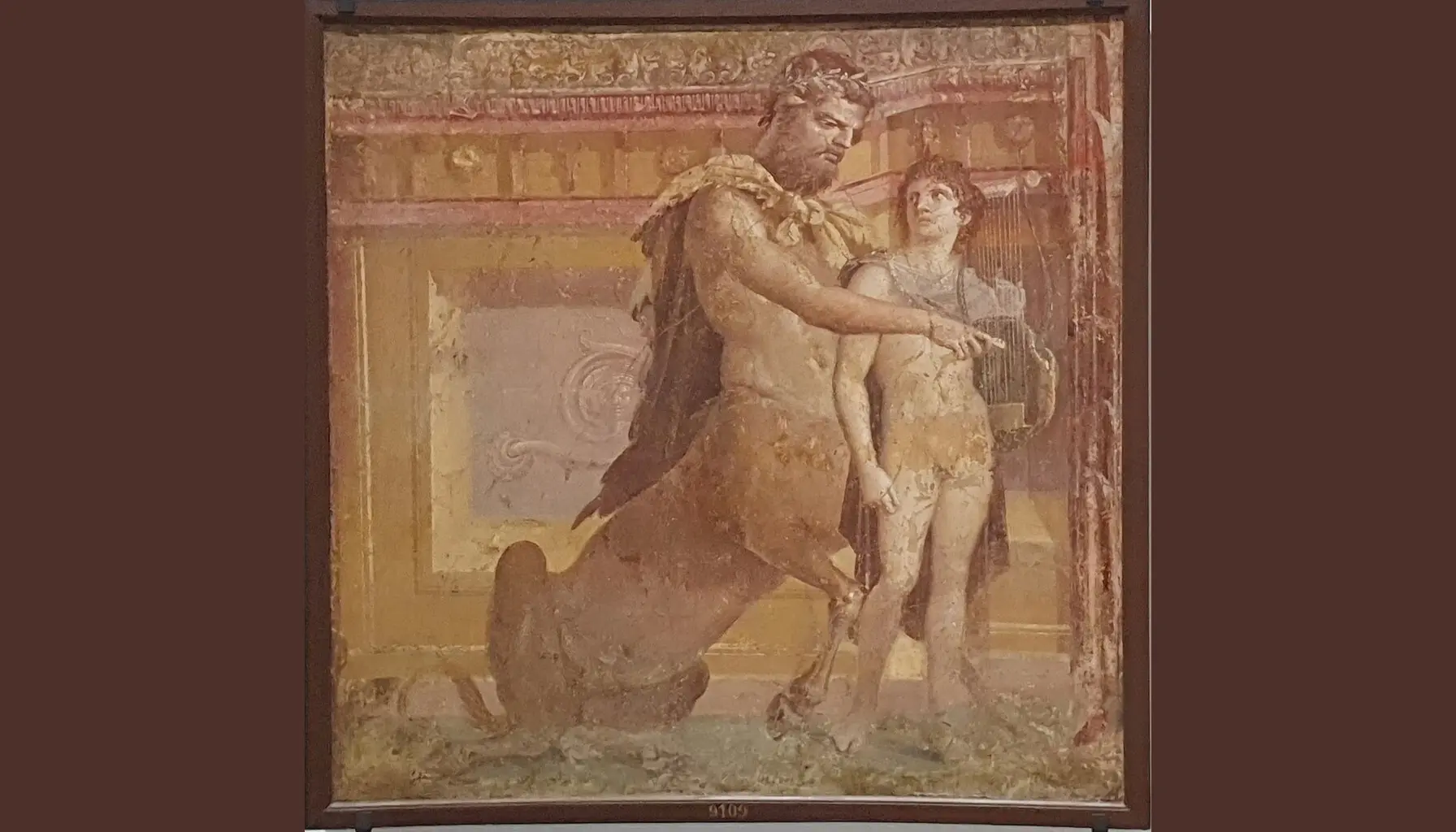 Achilles and Chiron fresco from the Basilica (Herculaneum