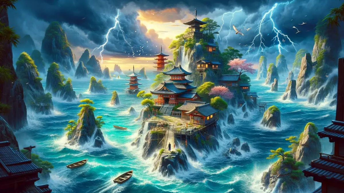 Inspired by Japan, Inazuma consists of islands separated by tumultuous seas