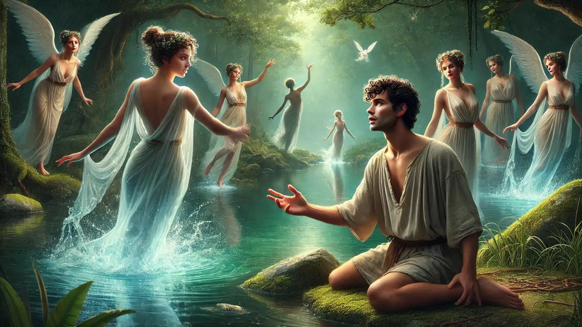 Hylas enchanted by water nymphs