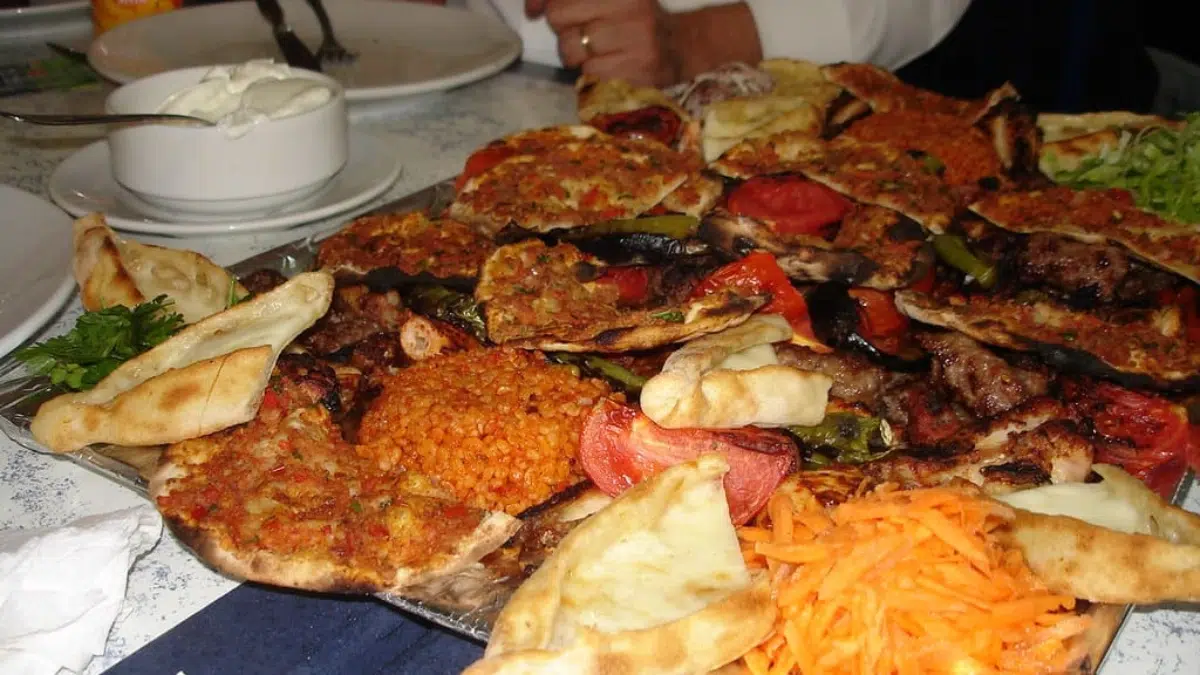 plate of Turkish food