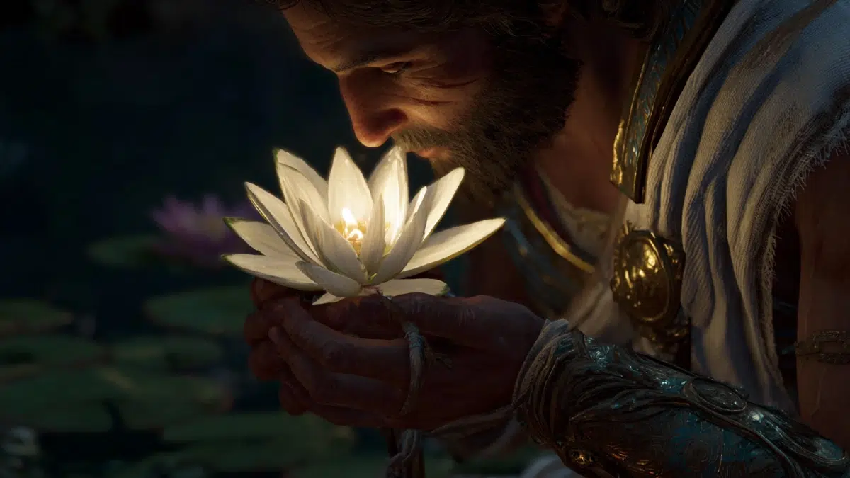 Odysseus crew eating lotus flower2