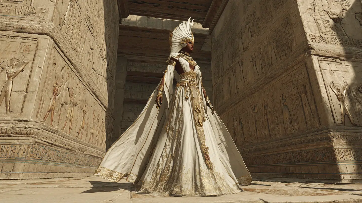 Nekhbet female goddess in human form